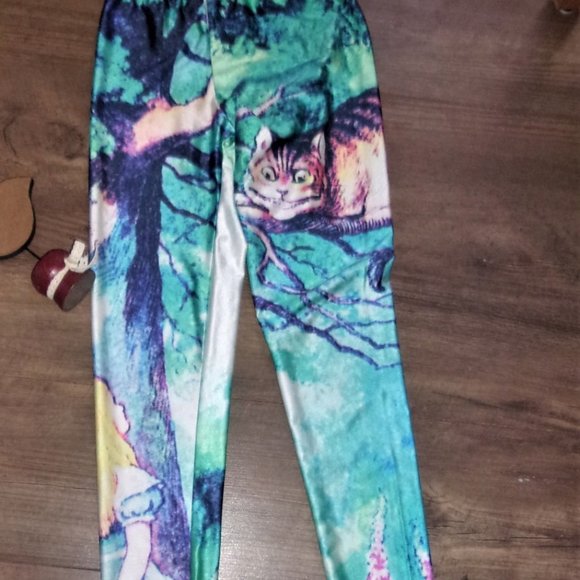 no brand Pants - Alice in wonderland leggings womens small work out